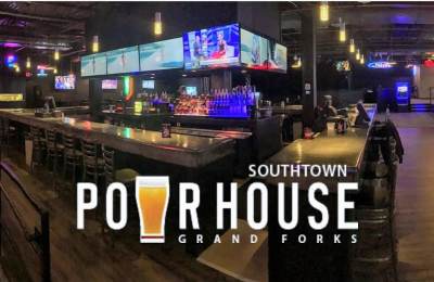 A little love for the PourHouse in Fargo! Love the Fighting Sioux logo on  the far right back wall! - Picture of SouthTown PourHouse, Fargo -  Tripadvisor